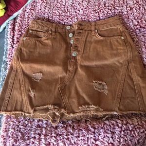 Free people jean skirt